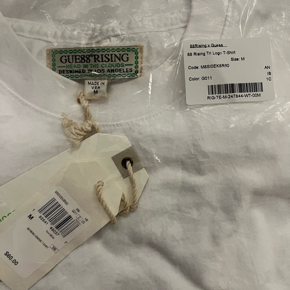 SOLD 88rising x GUESS Tri Logo White Tee - Picture 3 of 5